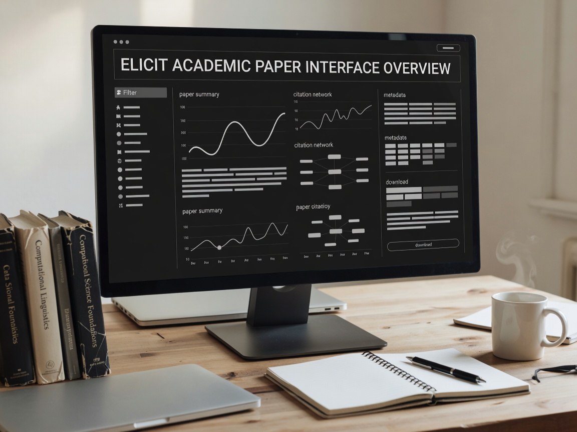 Elicit Academic Paper Interface Overview